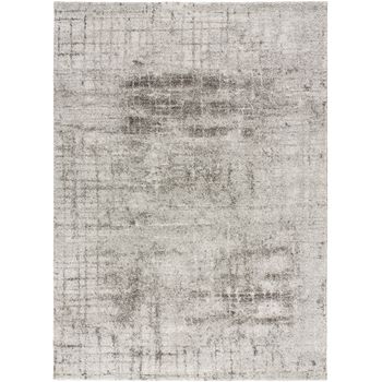 Alfombra Abstracta - Atticgo - Smoothy - Plata, 80x150 Cm