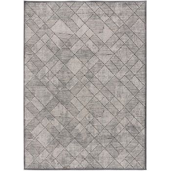 Alfombra De Viscosa - Atticgo - Gianna - Gris, 120x170 Cm