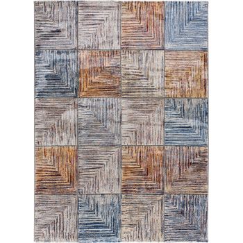 Alfombra Vintage En Poliéster - Atticgo - Sylvia - Multicolor, 160x230 Cm