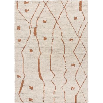 Alfombra De Estilo Escandinavo - Atticgo - Kish - Beige, 160x230 Cm