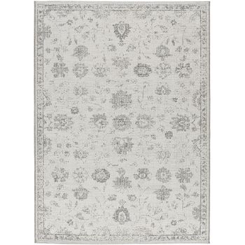 Alfombra De Exterior Estilo Vintage - Atticgo - Ballik - Gris, 77x150 Cm