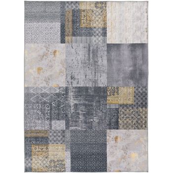 Alfombra Vintage Plegable - Atticgo - Neila - Gris, 140x200 Cm