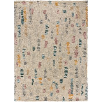 Alfombra Bereber Tipo Shaggy - Atticgo - Ulai - Multicolor, 80x150 Cm