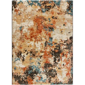 Alfombra Abstracta - Atticgo - Lavina - Multicolor, 80x150 Cm