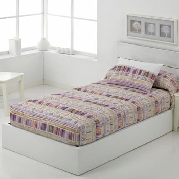 Juego De Sábanas Tres Piezas Coralina Destino Cama 105cm Gris Donegal con  Ofertas en Carrefour