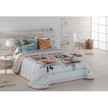 Colcha Bouti Music Color Unico Cama De  105 Cm.