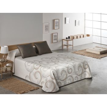 Colcha Pique Modelo Lido Beige Cama 105 Cm. con Ofertas en Carrefour