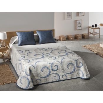 Colcha Bouti Lisa - Cama 90, 105, 135, 150, 180 - Color: Azul