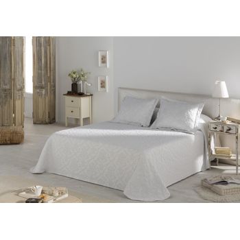 Colcha Pique Modelo Fiore Beige Cama 180 Cm. con Ofertas en Carrefour