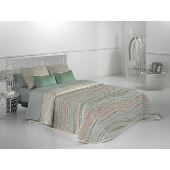 Colcha Pique Modelo Lido Beige Cama 180 Cm. con Ofertas en Carrefour