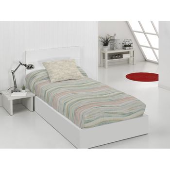 Manta de Franela Lisa TEX BASIC Cama 135 cm Verde