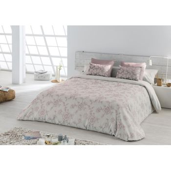 Juego 3 Piezas Funda Nórdica Fantasy Rosa Para Cama De 135 Cm