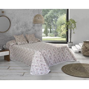 Colcha Edredón Invierno + Cojines Terciopelo Sándalo Beige Cama 90cm  180x260cm Donegal Collections con Ofertas en Carrefour