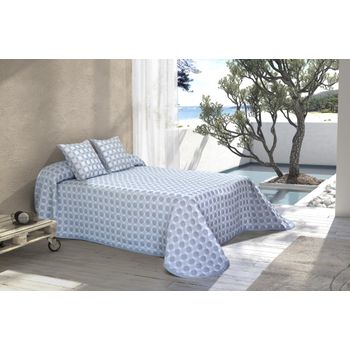 Colcha Pique Modelo Fiore Beige Cama 135 Cm. con Ofertas en Carrefour