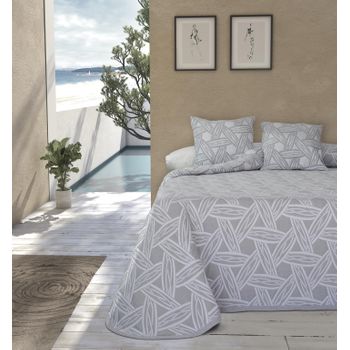 Juego De Sábanas Térmicas De Invierno, Ropa De Cama 3 Piezas(cama 135,  Lunares Gris)- Home Mercury con Ofertas en Carrefour