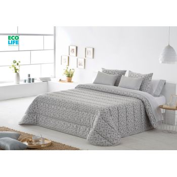 Edredon Conforter Velvet Liso Aterciopelado Gris Para Cama De 135 Cm con  Ofertas en Carrefour