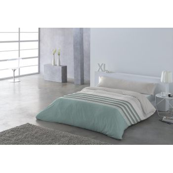 Funda Nórdica Dos Piezas Algodón TEX HOME BIO Lili Cama 90 cm Azul