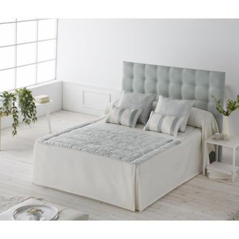 Colcha Edredón Invierno + Cojines Terciopelo Sándalo Beige Cama 90cm  180x260cm Donegal Collections con Ofertas en Carrefour