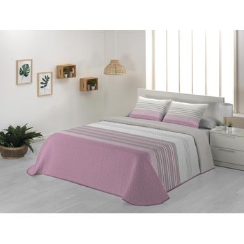 Colcha Pique Modelo Samba Malva Cama 150 Cm. con Ofertas en Carrefour