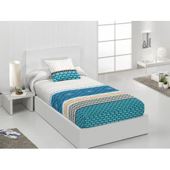 Edredon Ajustable Modelo Cancun Cama De 90 Cms.