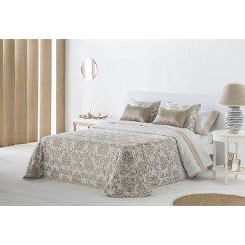 Colcha Bouti Estampado Padova Oro Para Cama De 90 Cm Relleno Ligero Ligero