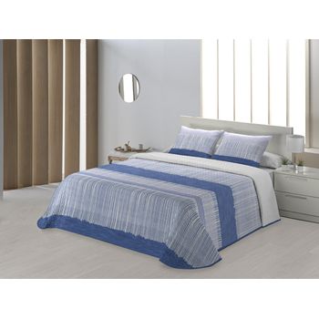 Colcha Bouti Estampado Bali Turquesa Para Cama De 90 Cm