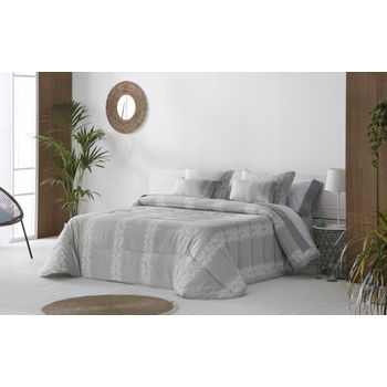 Conforter Nordico 240gr Anoia Gris Para Cama De 105 Cm