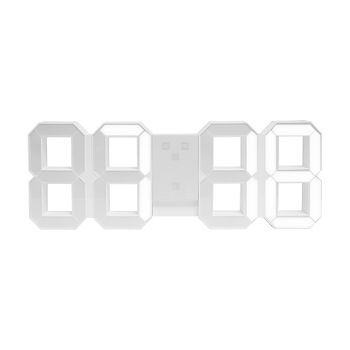 Balvi Despertador Digital (l) Color Blanco Con Mando A Distancia Para Pared Plás