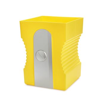 Balvi Papelera Sharpener Color Amarillo Papelera Con Forma De Sacapuntas Plástico Abs/pp 29cm