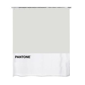 Balvi Cortina Baño Pantone Color Gris Cortina Impermeable Para La Ducha Y Bañera, De Estilo Moderno Y Original Poliéster 200x180x0,25 Cm