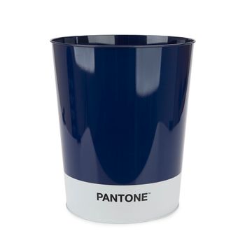 Balvi Papelera Pantone Color Azul Cubo De Reciclaje Para La Oficina Y El Hogar Producto De Papelería De Diseño Moderno Y Minimalista Lata 26x22x17,7 Cm