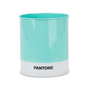 Balvi Portalápices Pantone Color Turquesa Organizador Escritorio Ten Tus Bolis, Lápices Y Plumas Ordenados Y A Mano En Tu Mesa De Trabajo Lata 10x8,6x8,6 Cm