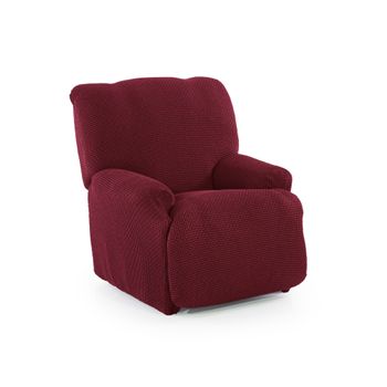 Funda De Tejido Súper Elástico Para Sillón Relax Niagara 1 Plaza 70 - 100 Cm Color Burdeos