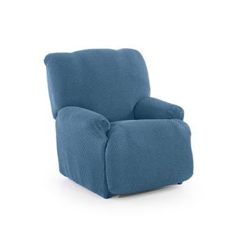 Funda De Tejido Súper Elástico Para Sillón Relax Niagara 1 Plaza 70 - 100 Cm Color Celeste