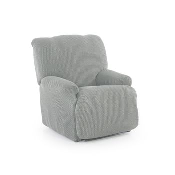 Funda De Tejido Súper Elástico Para Sillón Relax Niagara 1 Plaza 70 - 100 Cm Color Gris Claro