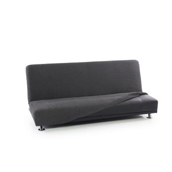 Funda De Tejido Súper Elástico Para Sofá Clic Clak Niagara 3 Plazas 160 - 200 Cm Color Gris Oscuro