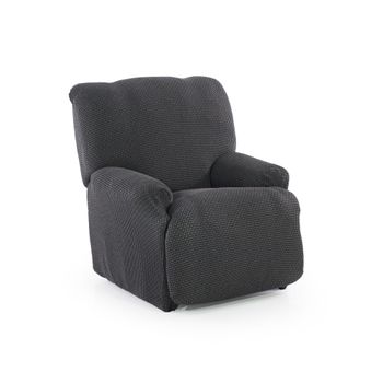 Funda De Tejido Súper Elástico Para Sillón Relax Pies Juntos Niagara 1 Plaza 70 - 100 Cm Color Gris Oscuro