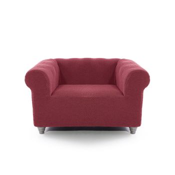 Funda De Tejido Súper Elástico Niagara Sofa 1 Plaza Chester 70 - 120 Cm. Color Fuxia Oscuro