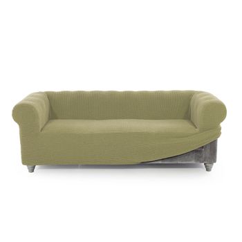 Funda De Tejido Súper Elástico Niagara Sofa 2 Plazas Chester 140 - 180 Cm. Color Pistacho