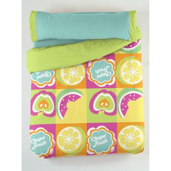 Juego De Funda Nórdica Hosteline Fruits Flor Multicolor Cama De 90 3 Piezas