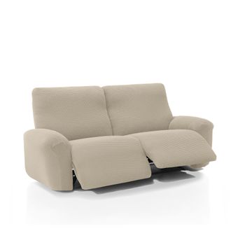 Funda De Tejido Súper Elástico Para Sillón Relax Pies Juntos Niagara 3 Plazas Con 2 Reposapies 200 - 270 Cm Color Beig