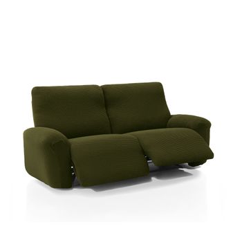 Funda De Tejido Súper Elástico Para Sillón Relax Pies Juntos Niagara 3 Plazas Con 2 Reposapies 200 - 270 Cm Color Cesped