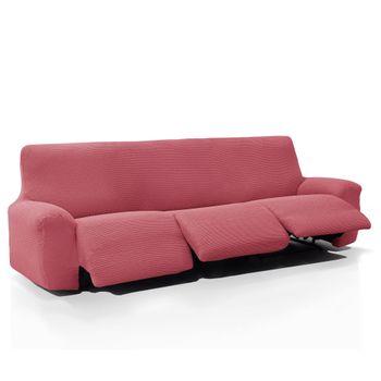 Funda De Tejido Súper Elástico Para Sillón Relax Pies Juntos Niagara 3 Plazas Con 3 Reposapies 210 - 290 Cm Color Fuxia Claro