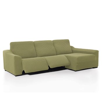 Funda De Sofá Chaise Longue Súper Elástica Niagara Relax Derecha Relax 2 Pies Color Pistacho