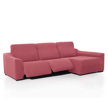 Funda De Sofá Chaise Longue Súper Elástica Niagara Relax Derecha Relax 2 Pies Color Fuxia Claro