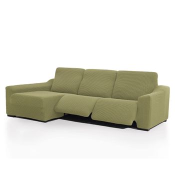 Funda De Sofá Chaise Longue Súper Elástica Niagara Relax Izquierda Relax 2 Pies Color Pistacho