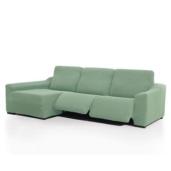 Funda De Sofá Chaise Longue Súper Elástica Niagara Relax Izquierda Relax 2 Pies Color Turquesa