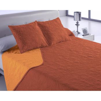 Colcha Hosteline Vegas Naranja Cama De 105 (2 Piezas)