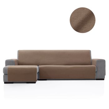 Protector Cubresofa Sofa Chaise Longue Izquierda Dover 240 Cm Tacto Algodón.color Ante