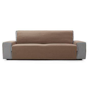 Protector Funda Sofa Cubresofa Dover Jacquard Tacto Algodón.color Ante. 2 Plazas